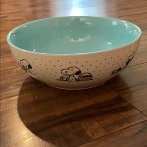 Peanuts stoneware snoopy Woodstock serving bowl